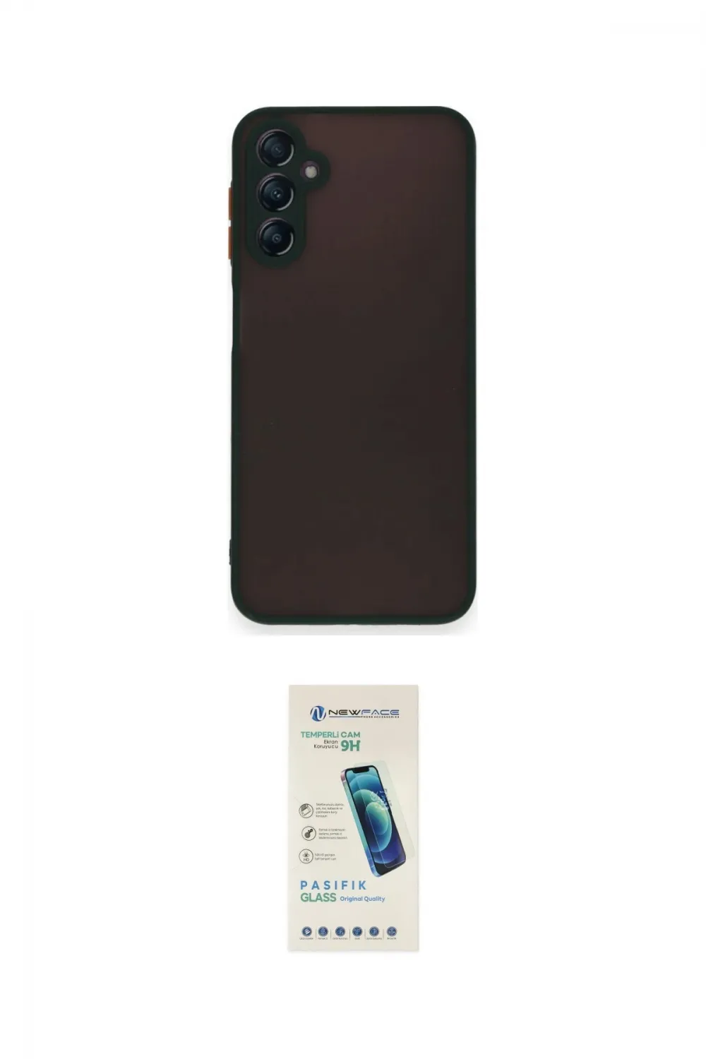 ieg™ Galaxy A25 5G Kılıf Ahenk Çizgi Serisi - Şeffaf Pasifik Cam Ekran Koruyucu