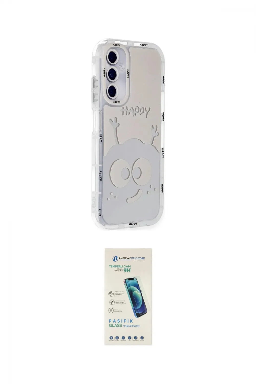 ieg™ Galaxy A25 5G Kılıf Ahenk Modern Serisi - Şeffaf Pasifik Cam Ekran Koruyucu
