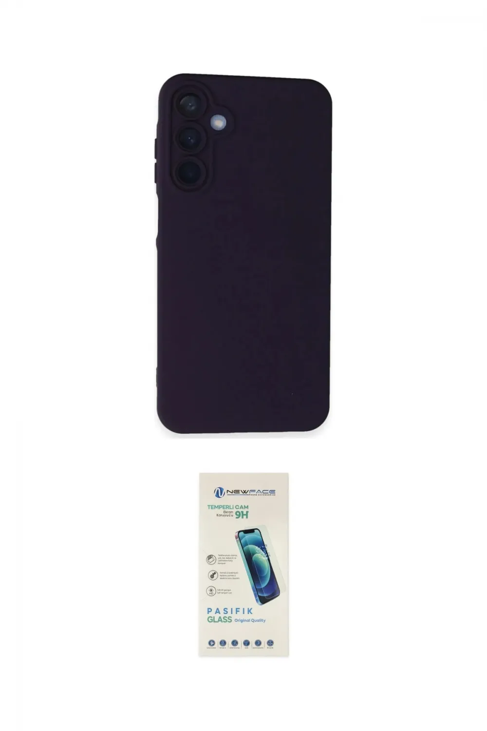 ieg™ Galaxy A25 5G Kılıf Ahenk Serisi - Şeffaf Pasifik Cam Ekran Koruyucu
