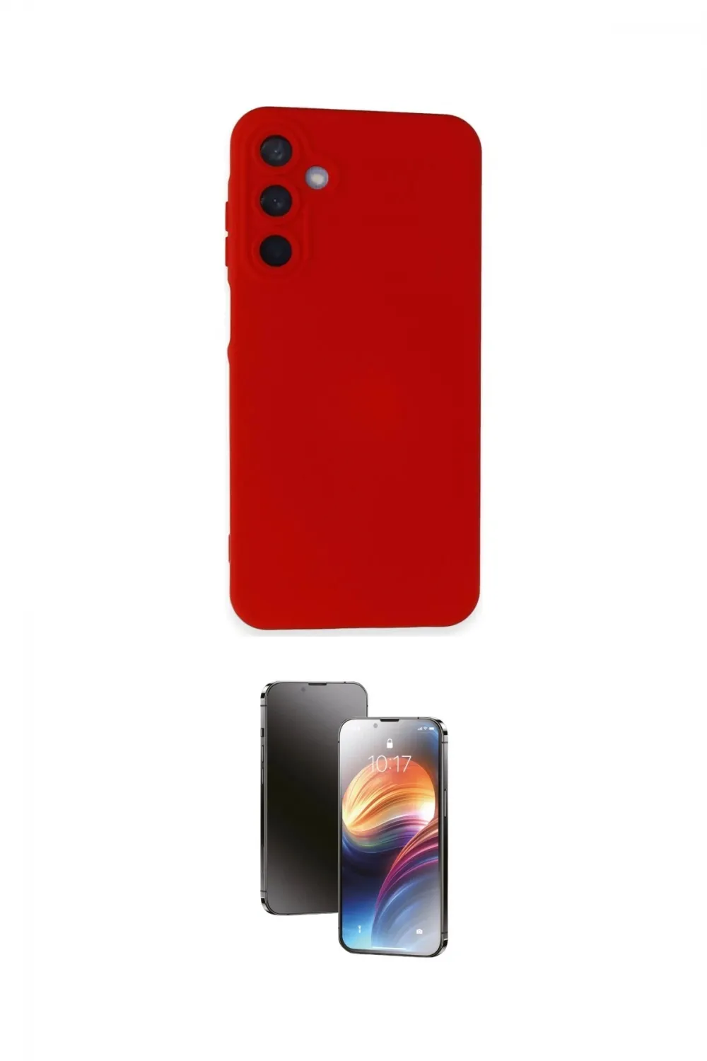 ieg™ Galaxy A25 5G Kılıf Ahenk Serisi - Siyah 3D Antistatik Mat Seramik Nano Ekran Koruyucu