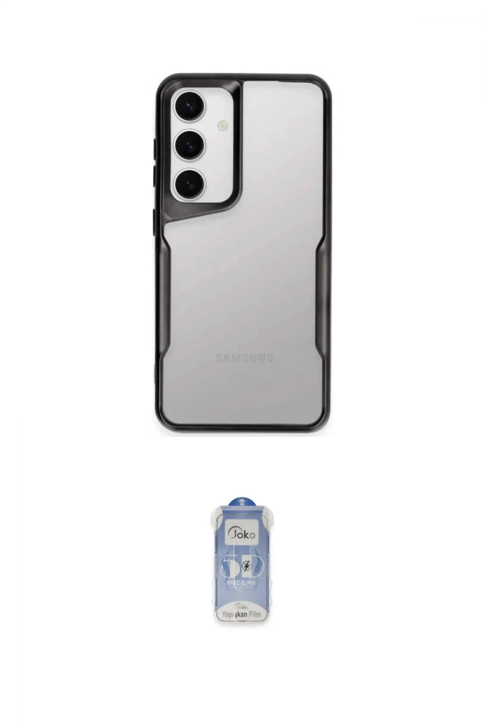 ieg™ Galaxy A25 5G Kılıf Akış Çizgi Koleksiyonu - Siyah Joko Magic 5D Cam