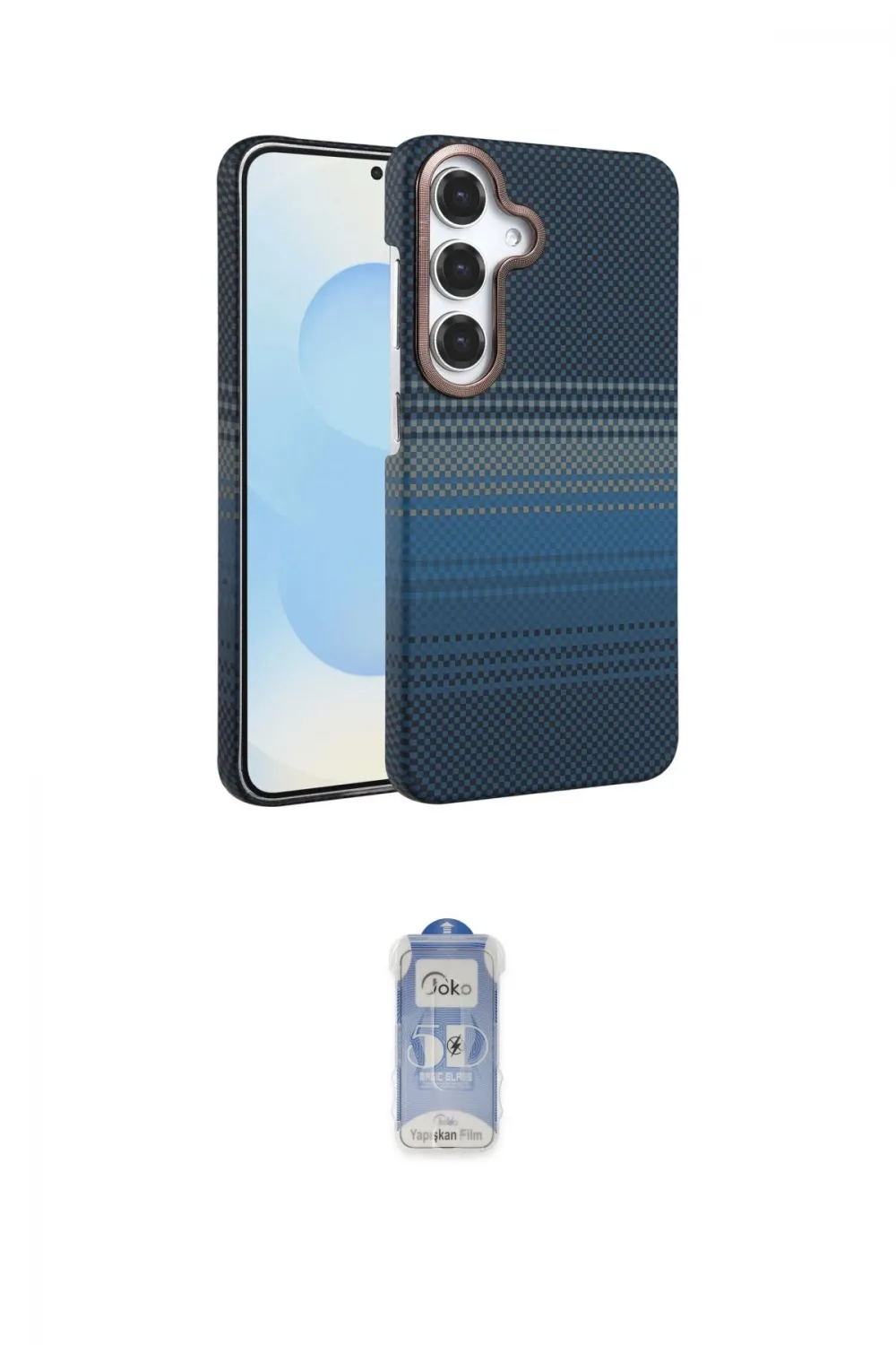 ieg™ Galaxy A25 5G Kılıf Doruk Serisi - Siyah Joko Magic 5D Cam