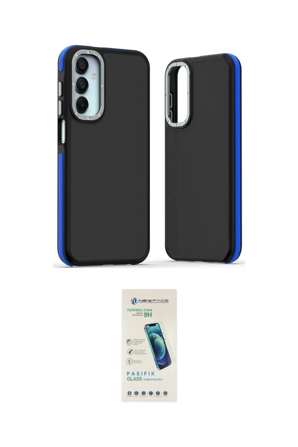 ieg™ Galaxy A25 5G Kılıf Eksen Işık - Şeffaf Pasifik Cam Ekran Koruyucu