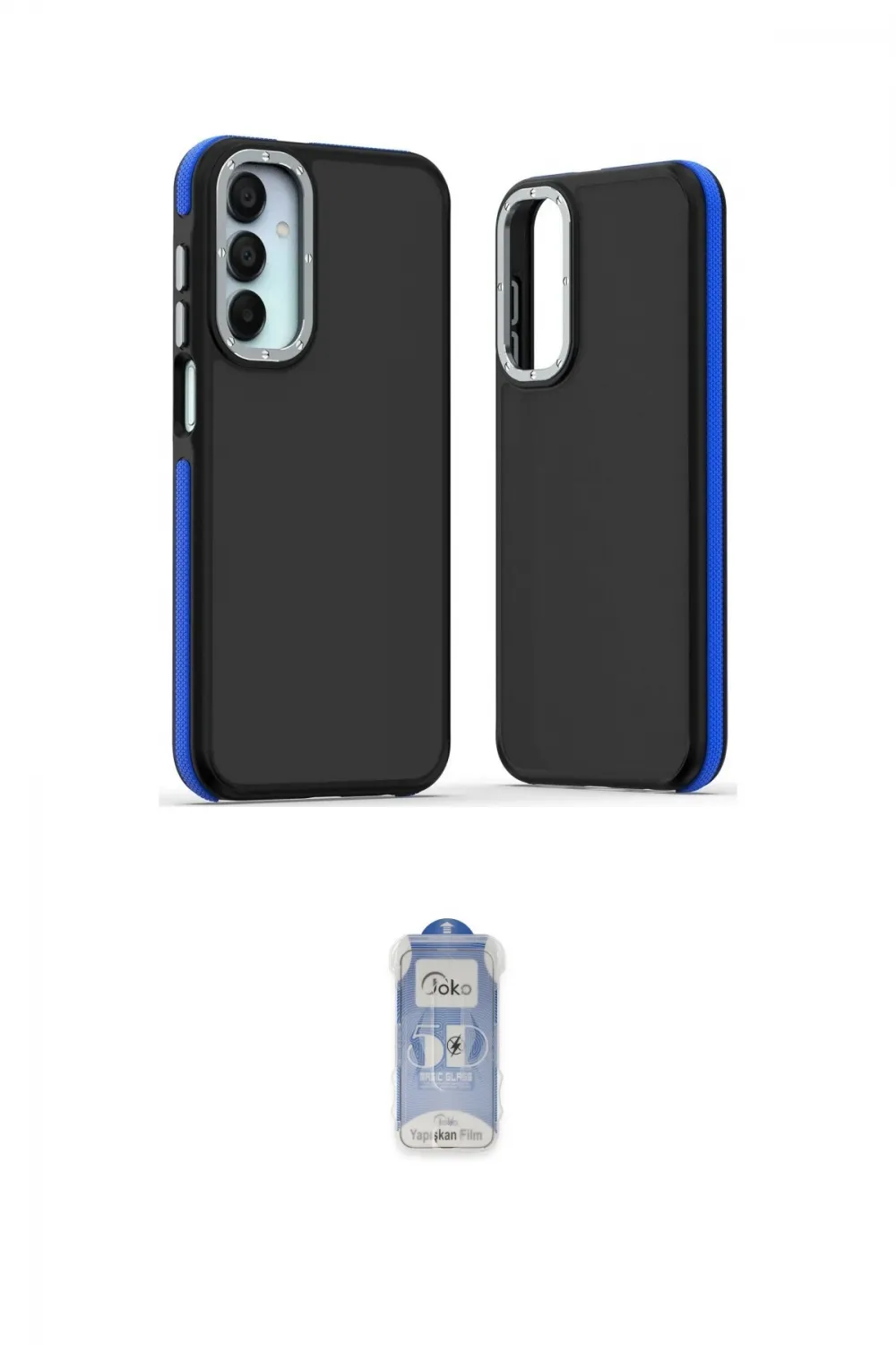 ieg™ Galaxy A25 5G Kılıf Eksen Işık - Siyah Joko Magic 5D Cam