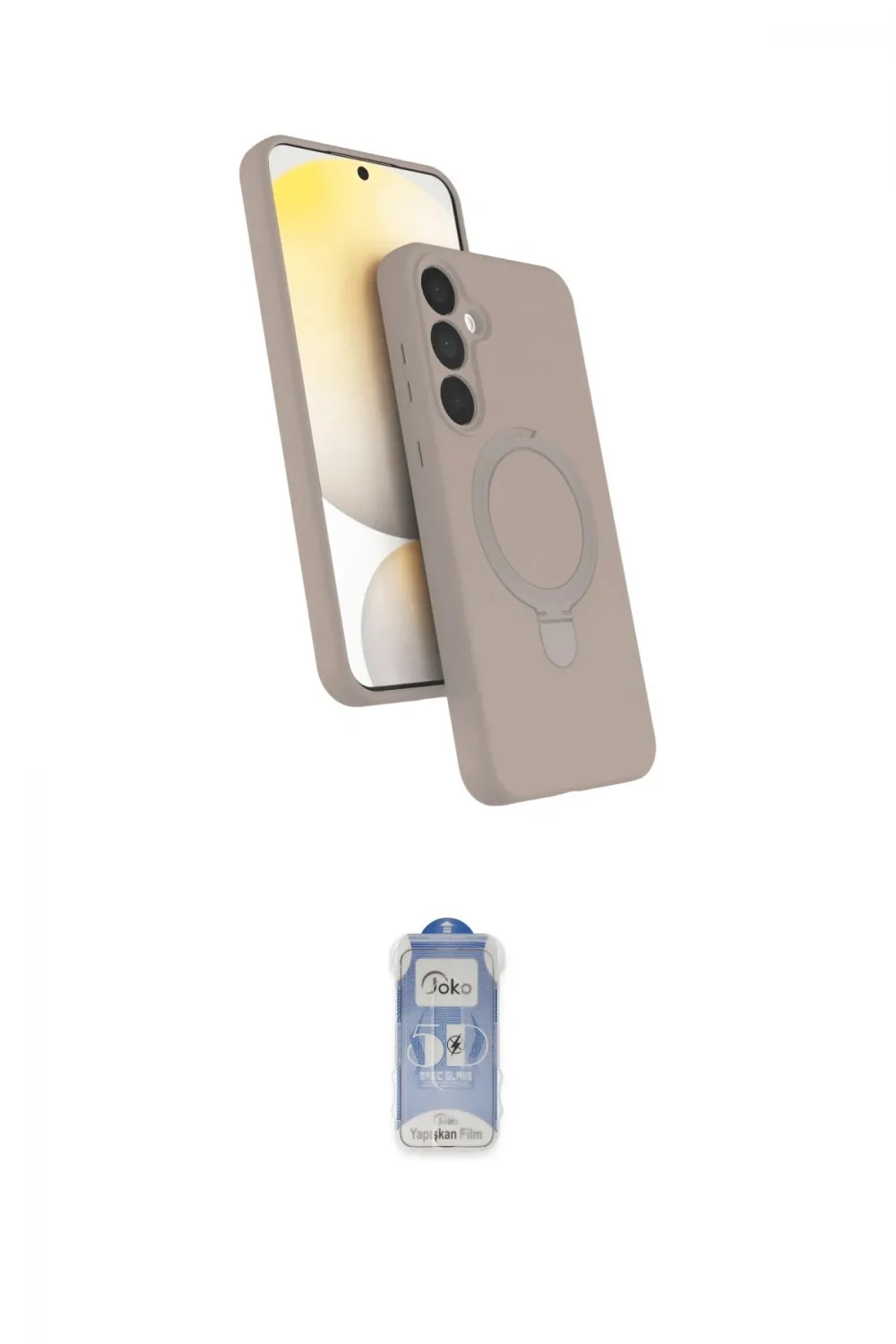 ieg™ Galaxy A25 5G Kılıf İz Işık Koleksiyonu - Siyah Joko Magic 5D Cam