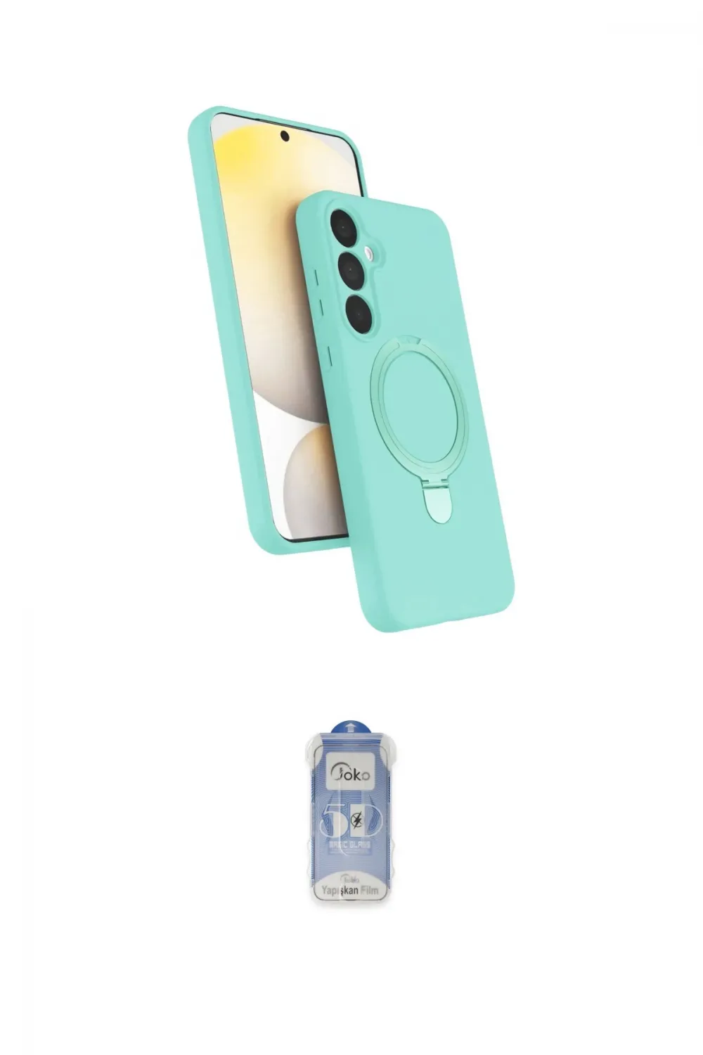 ieg™ Galaxy A25 5G Kılıf İz Işık Koleksiyonu - Siyah Joko Magic 5D Cam
