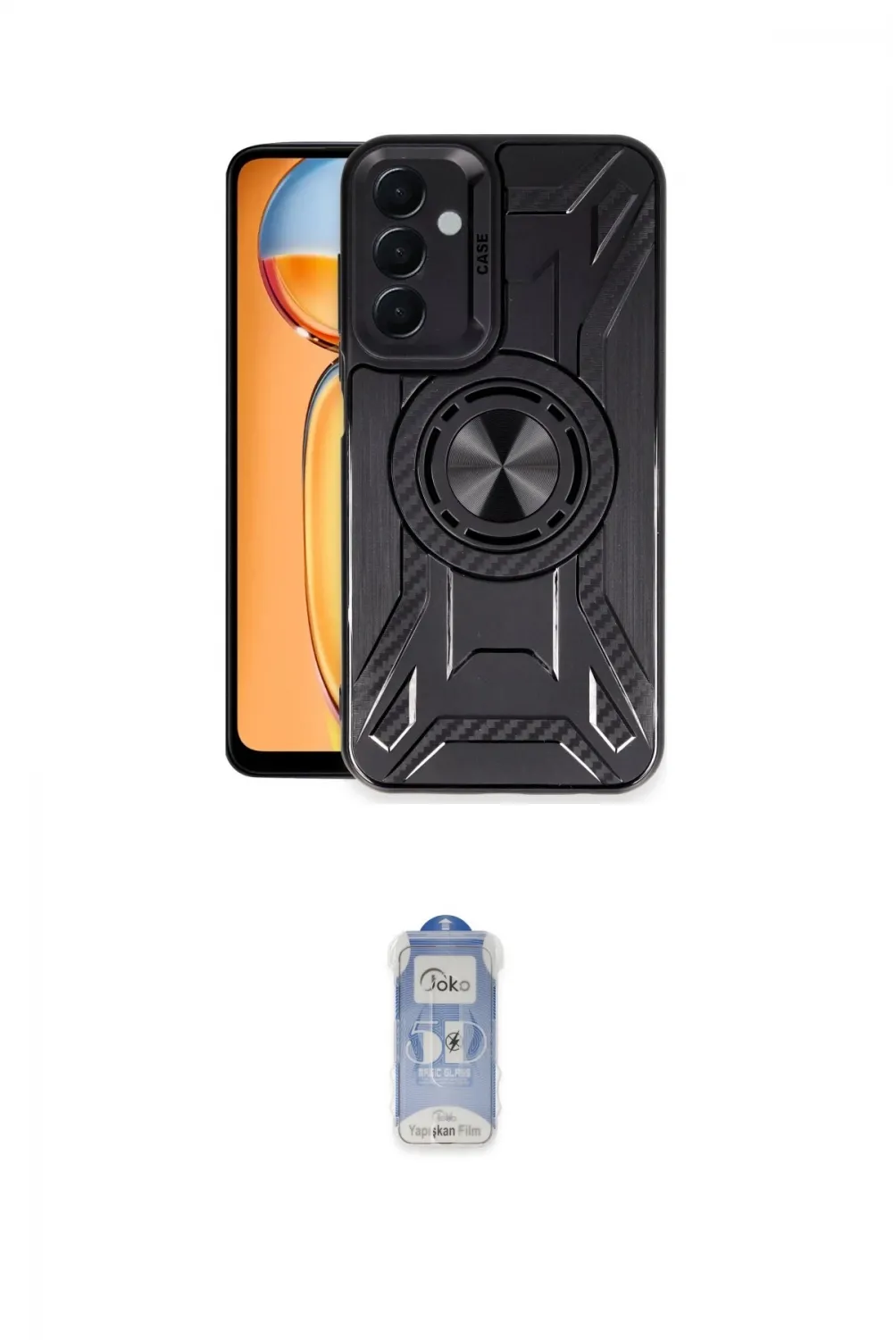 ieg™ Galaxy A25 5G Kılıf Nova Yansıma Prime - Siyah Joko Magic 5D Cam