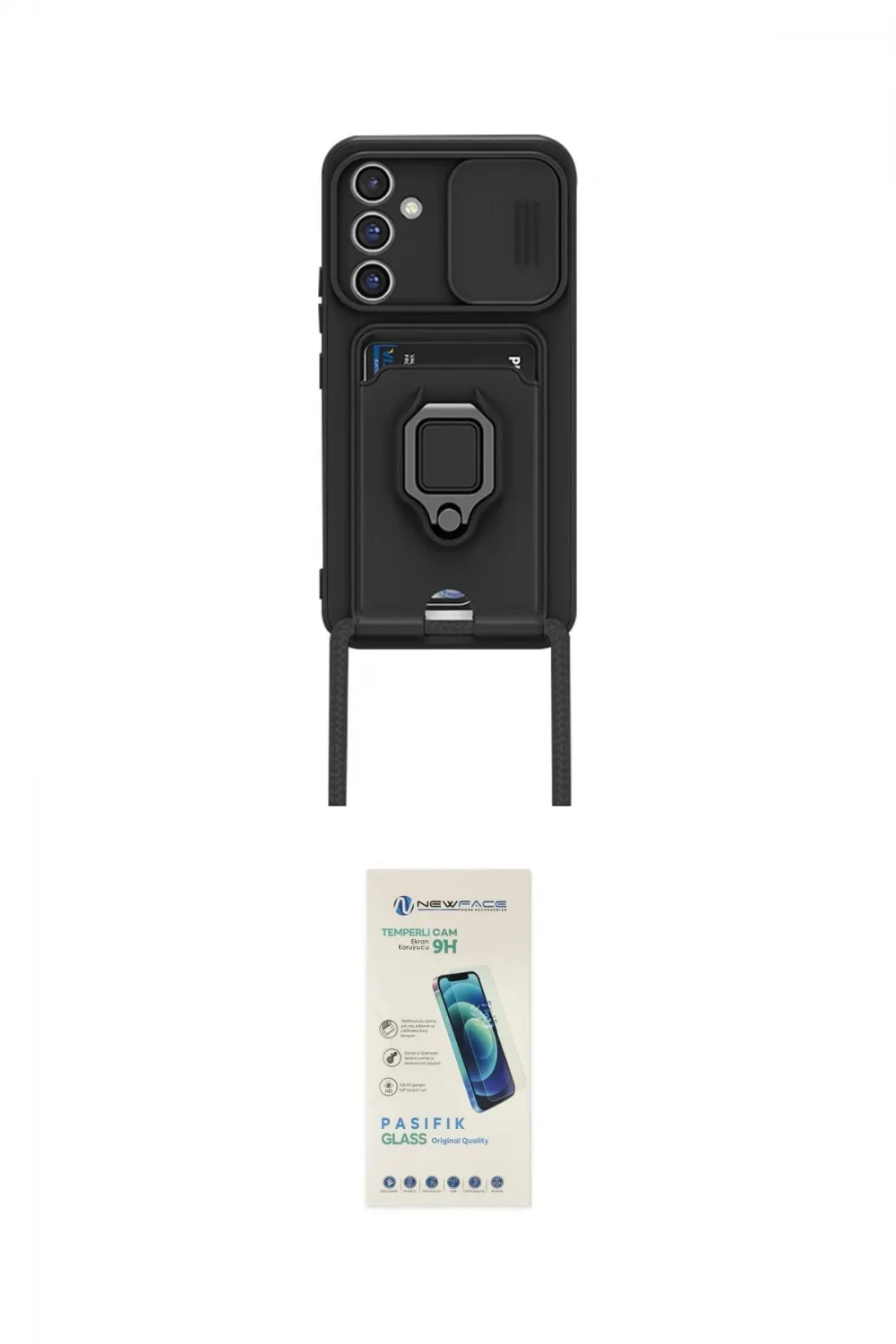 ieg™ Galaxy A25 5G Kılıf Vadi Form Prime - Şeffaf Pasifik Cam Ekran Koruyucu