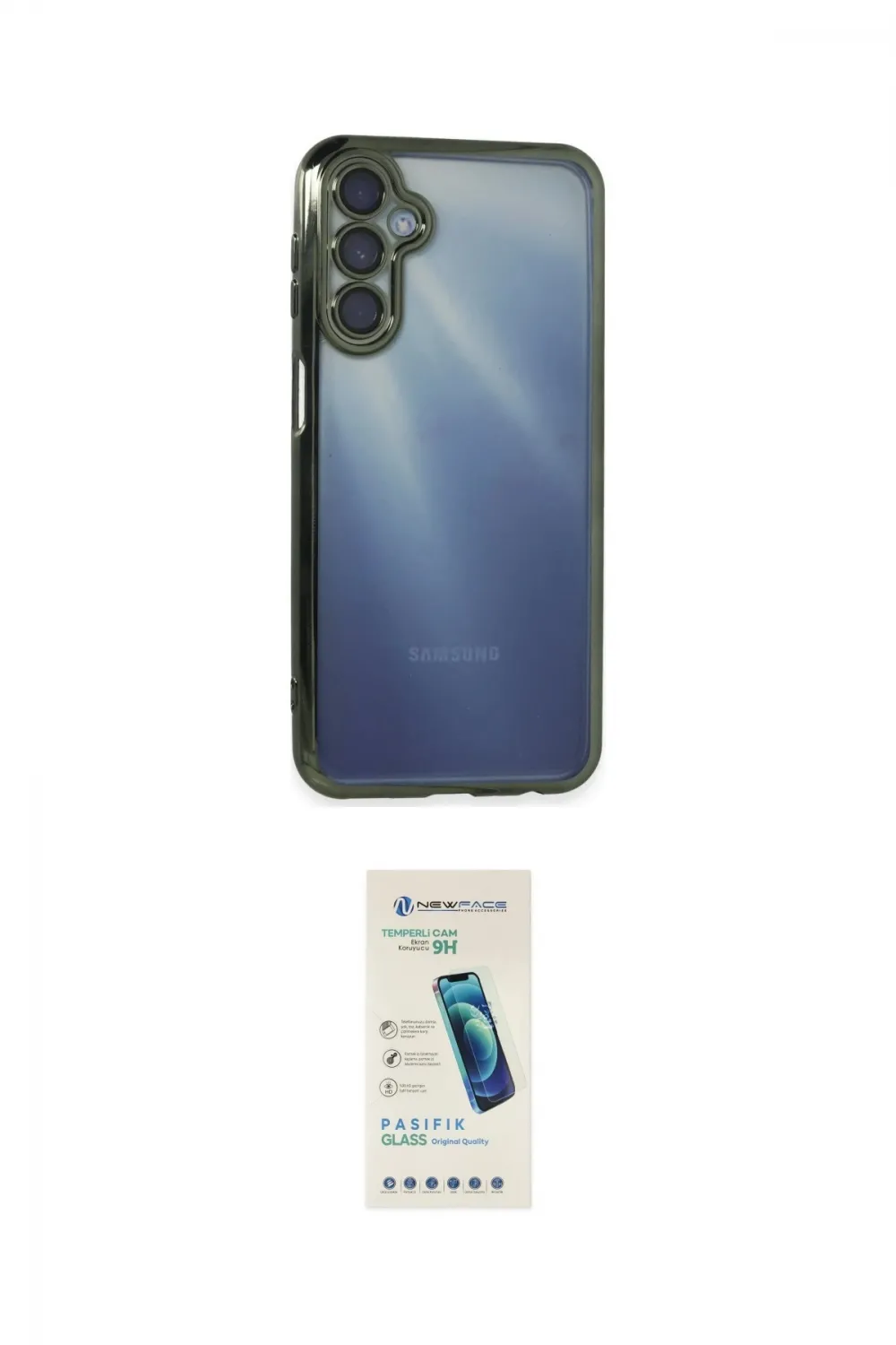 ieg™ Galaxy A25 5G Kılıf Vadi Minimal - Şeffaf Pasifik Cam Ekran Koruyucu