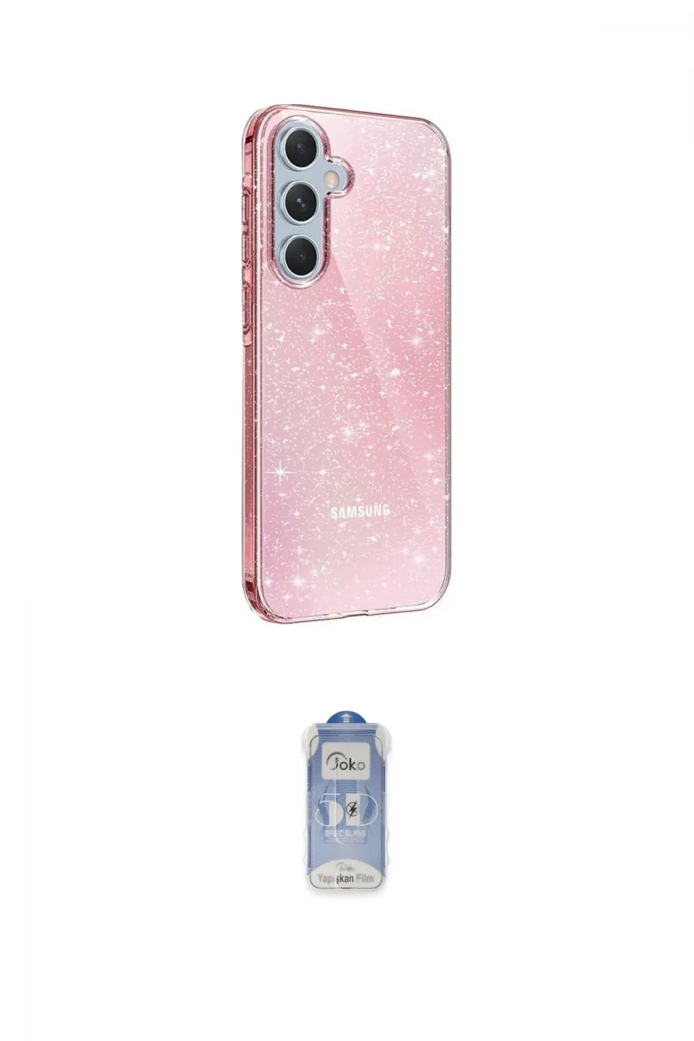 ieg™ Galaxy A25 5G Kılıf Yankı Doku Prime - Siyah Joko Magic 5D Cam