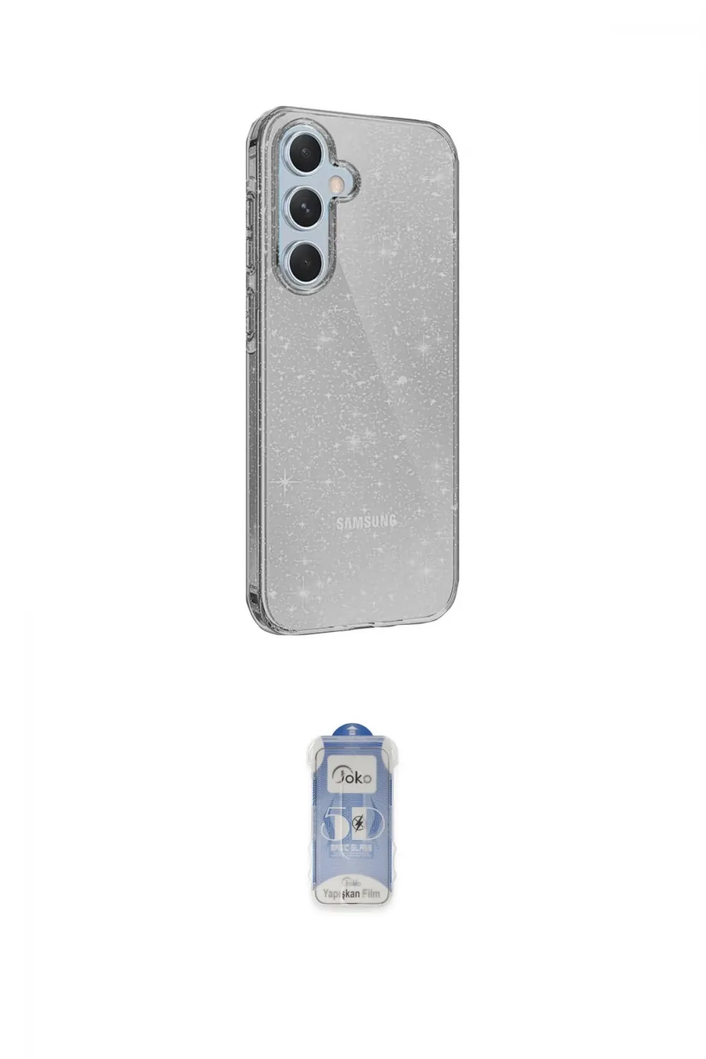 ieg™ Galaxy A25 5G Kılıf Yankı Doku Prime - Siyah Joko Magic 5D Cam