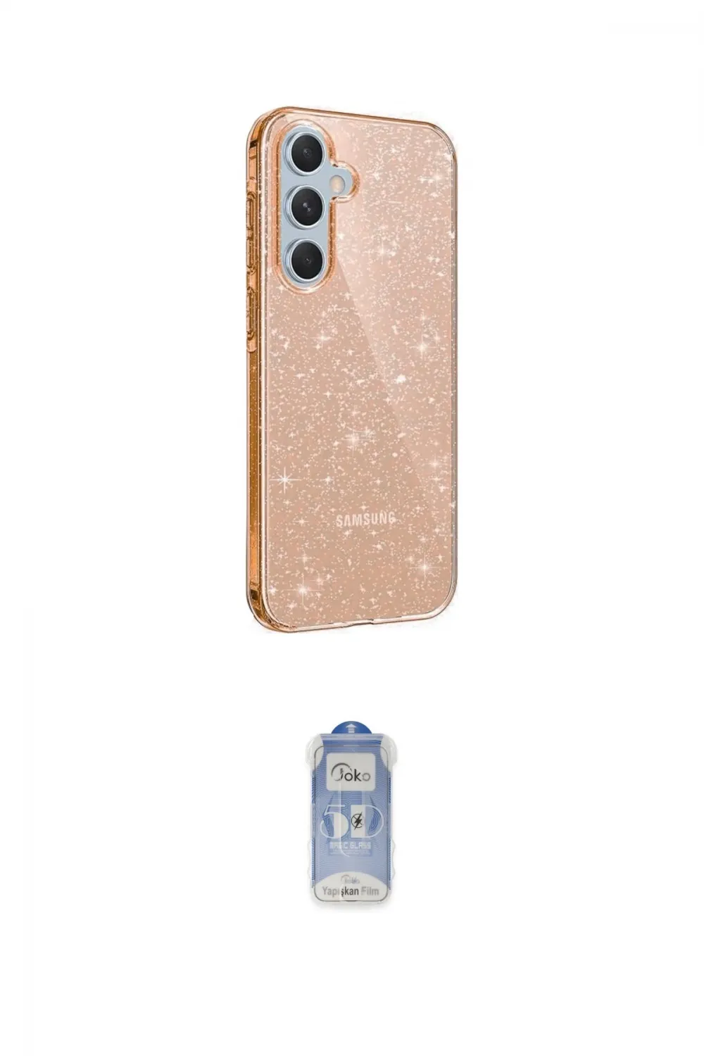 ieg™ Galaxy A25 5G Kılıf Yankı Doku Prime - Siyah Joko Magic 5D Cam