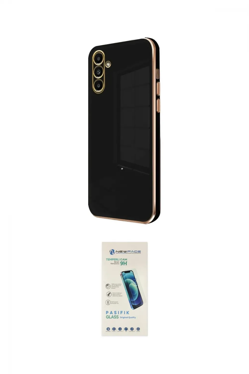 ieg™ Galaxy A25 5G Kılıf Yankı Serisi - Şeffaf Pasifik Cam Ekran Koruyucu