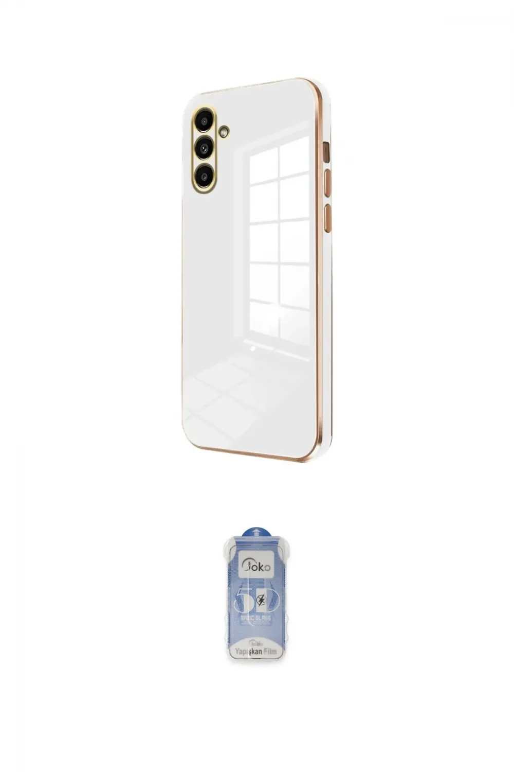 ieg™ Galaxy A25 5G Kılıf Yankı Serisi - Siyah Joko Magic 5D Cam