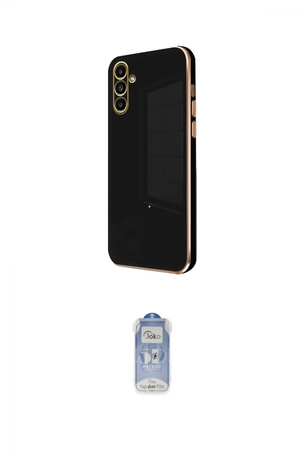 ieg™ Galaxy A25 5G Kılıf Yankı Serisi - Siyah Joko Magic 5D Cam