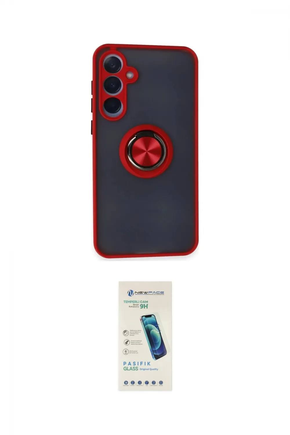 ieg™ Galaxy A25 5G Kılıf Yörünge Çizgi - Şeffaf Pasifik Cam Ekran Koruyucu