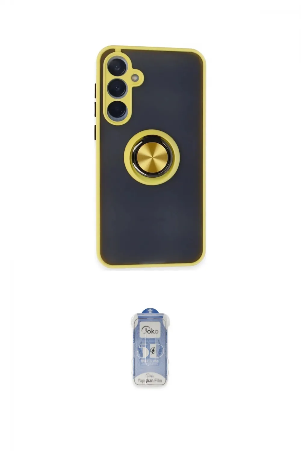 ieg™ Galaxy A25 5G Kılıf Yörünge Çizgi - Siyah Joko Magic 5D Cam