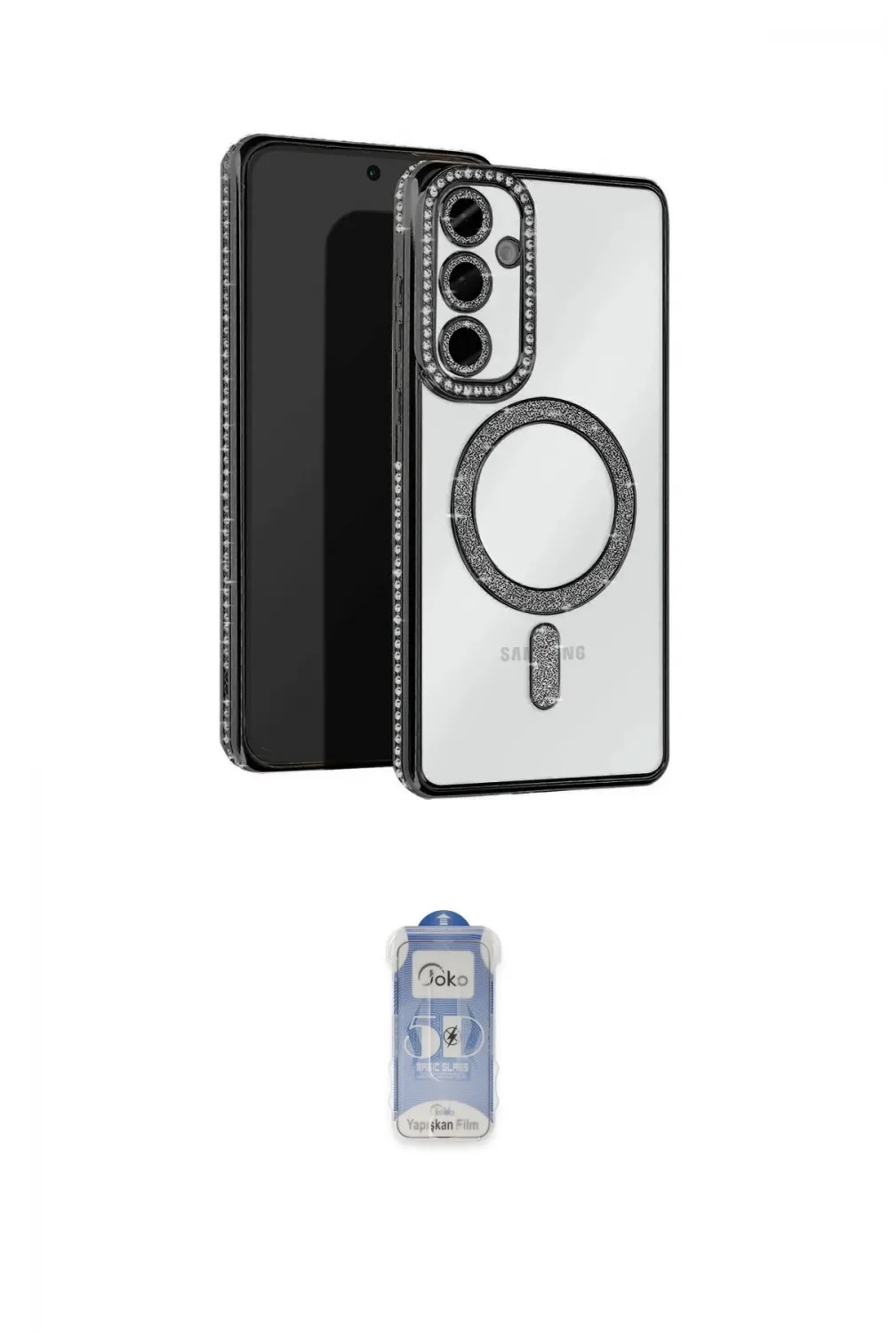 ieg™ Galaxy A25 5G Kılıf Zirve Doku Prime - Siyah Joko Magic 5D Cam