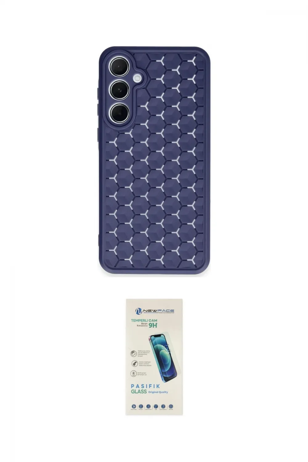 ieg™ Galaxy A25 5G Kılıf Zirve Form - Şeffaf Pasifik Cam Ekran Koruyucu