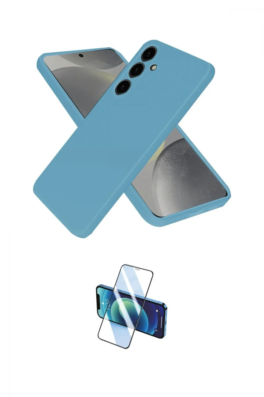ieg™ Galaxy A26 Kılıf Ahenk Serisi - Siyah 3D Antistatik Cam Ekran Koruyucu