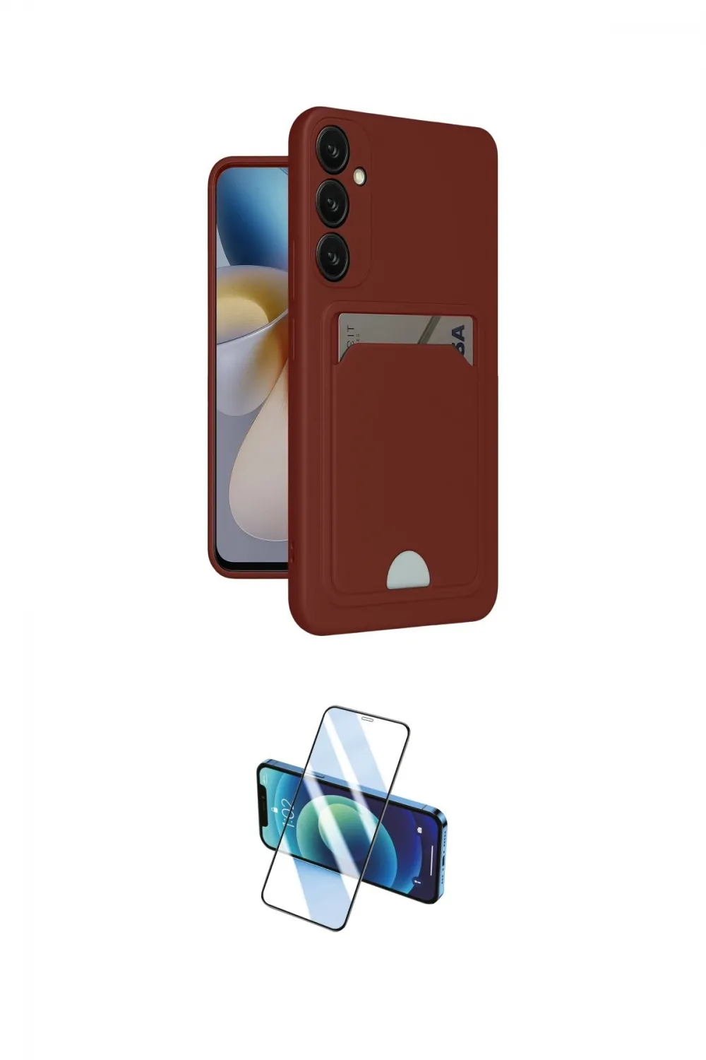 ieg™ Galaxy A26 Kılıf Vadi Çizgi Prime - Siyah 3D Antistatik Cam Ekran Koruyucu