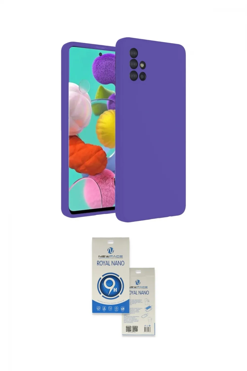 ieg™ Galaxy A31 Kılıf Ahenk Serisi - Şeffaf Royal Nano Ekran Koruyucu