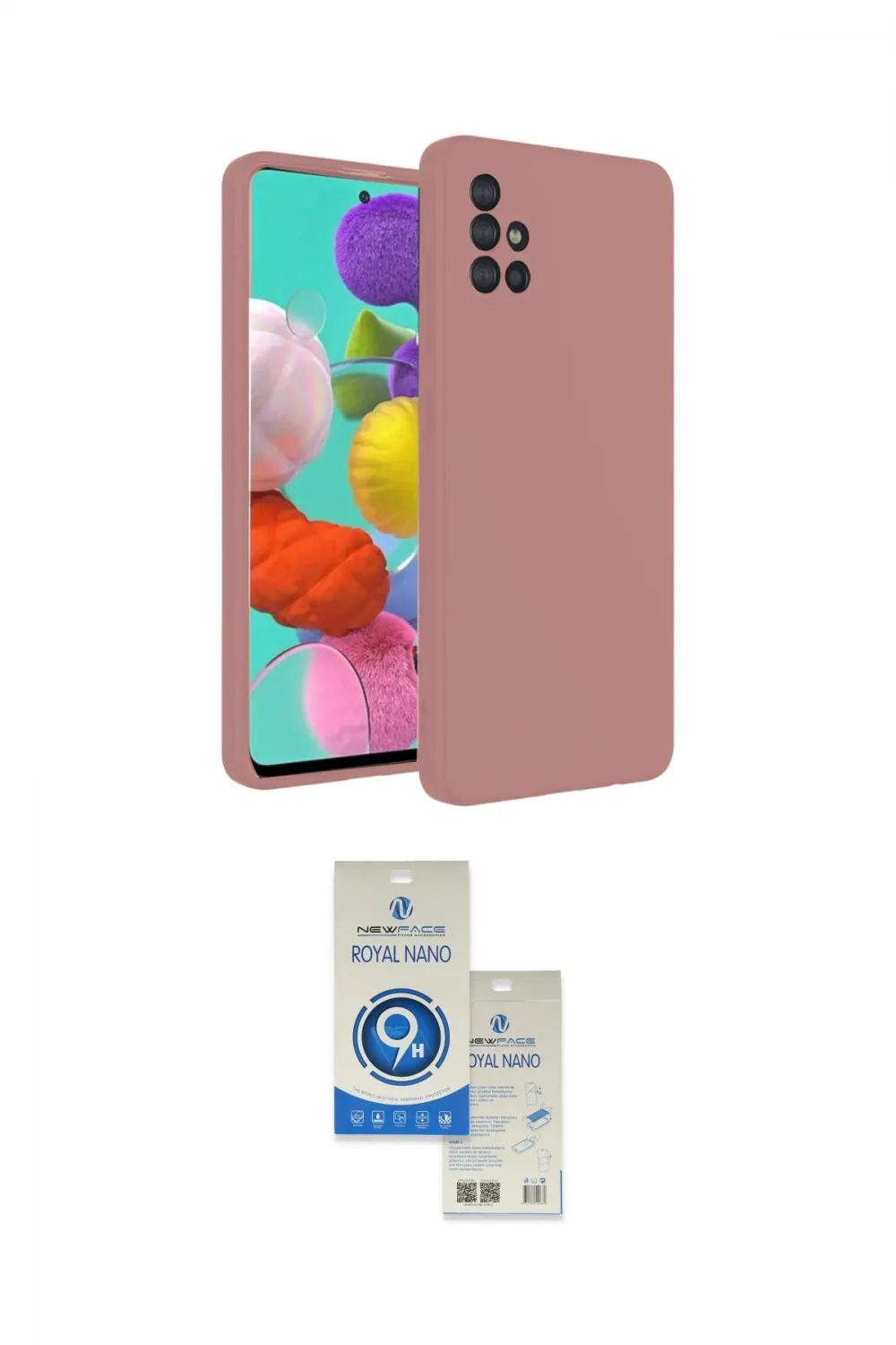 ieg™ Galaxy A31 Kılıf Ahenk Serisi - Şeffaf Royal Nano Ekran Koruyucu