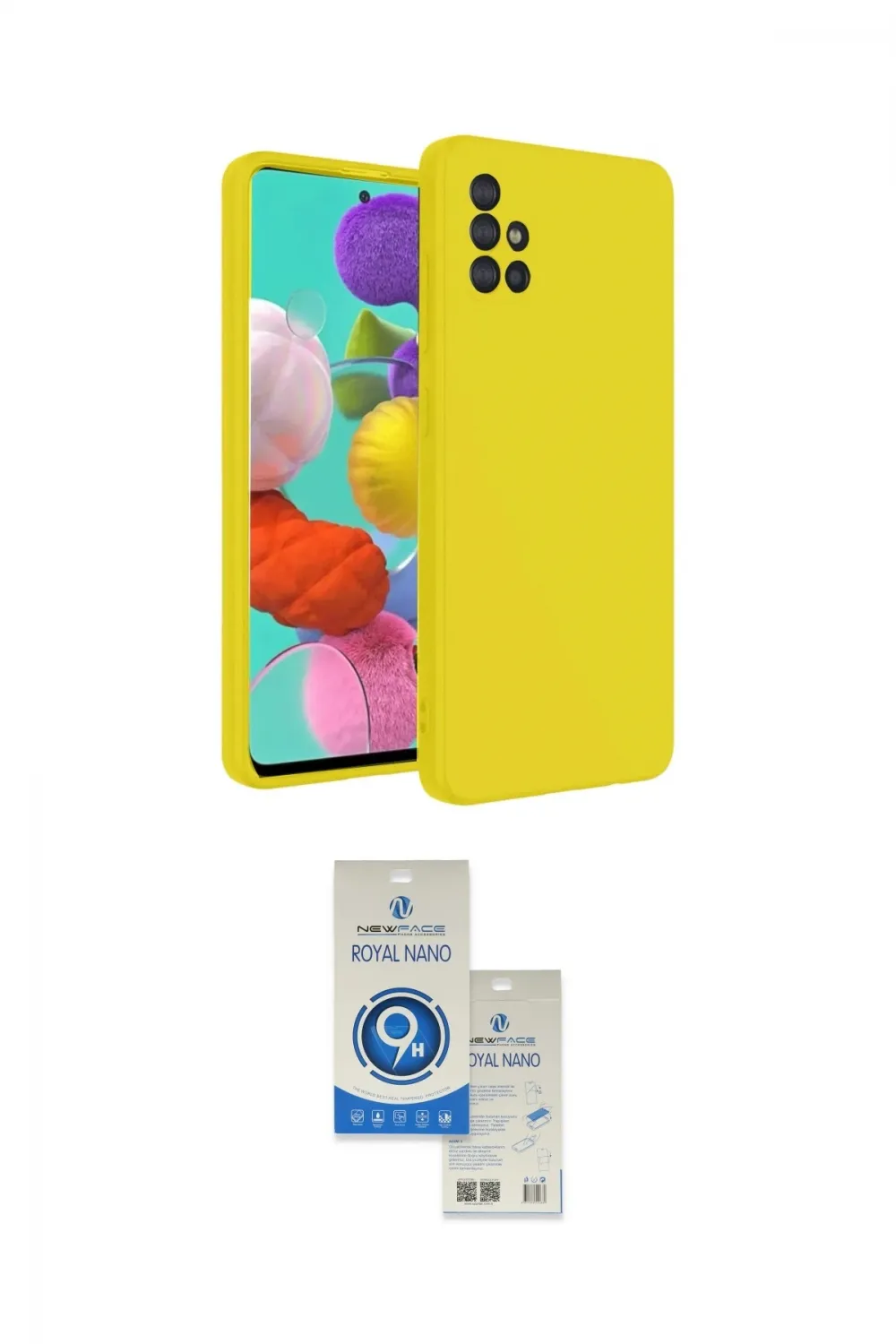 ieg™ Galaxy A31 Kılıf Ahenk Serisi - Şeffaf Royal Nano Ekran Koruyucu