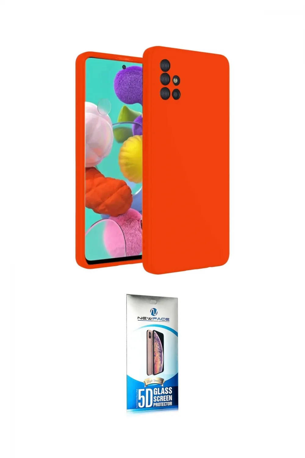 ieg™ Galaxy A31 Kılıf Ahenk Serisi - Siyah 5D Eko Cam Ekran Koruyucu