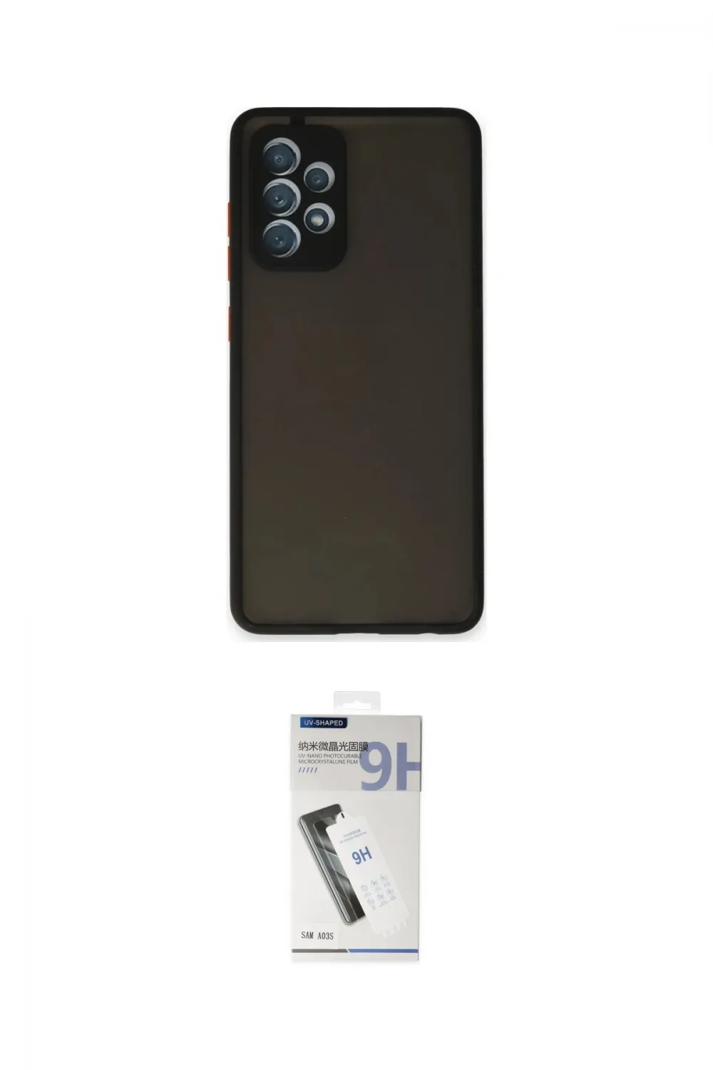 ieg™ Galaxy A32 Kılıf Ahenk Çizgi Serisi - Şeffaf Uv Polymer Nano Ekran Koruyucu