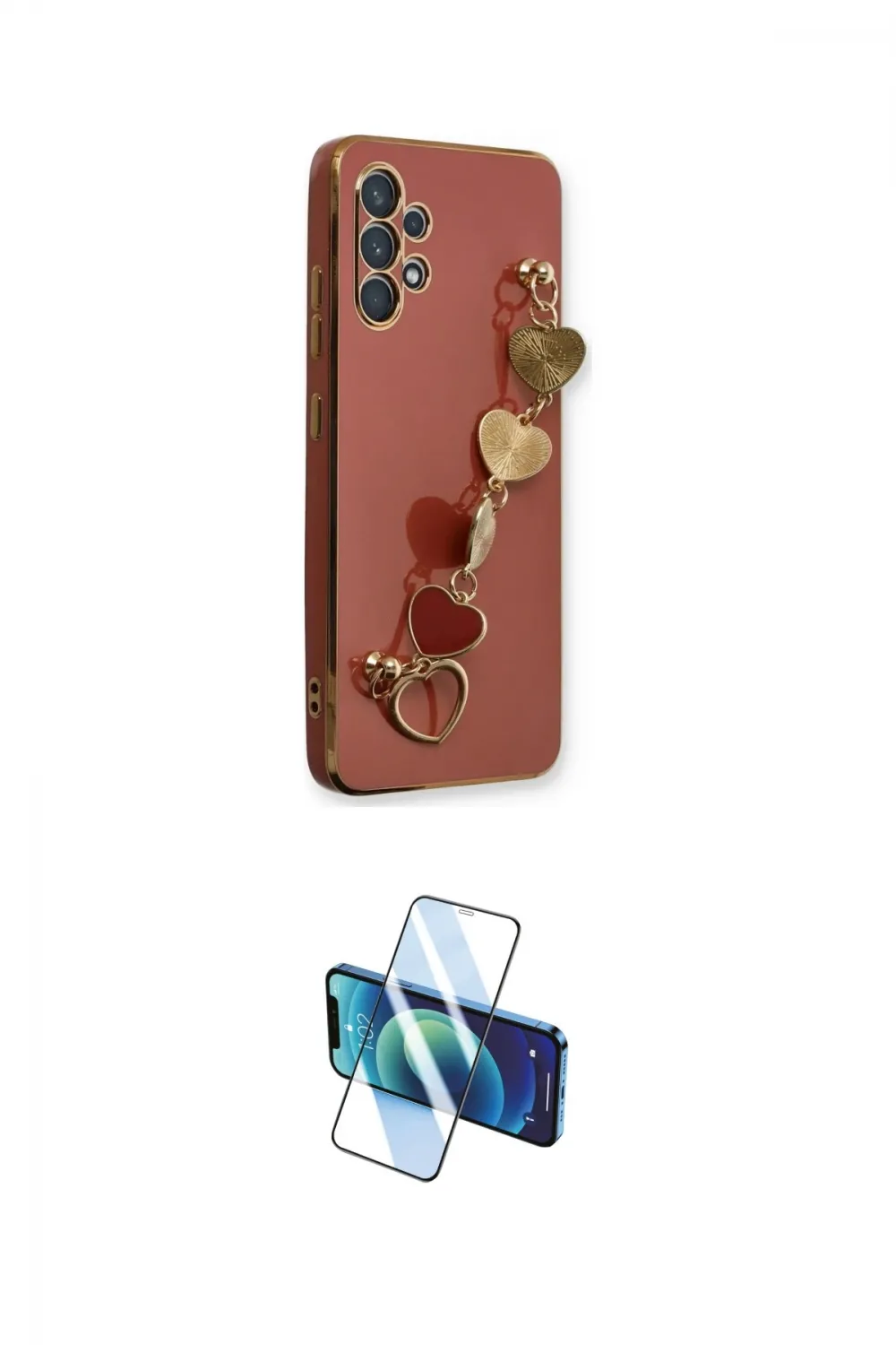 ieg™ Galaxy A32 Kılıf Nova Işık Prime - Siyah 3D Antistatik Cam Ekran Koruyucu