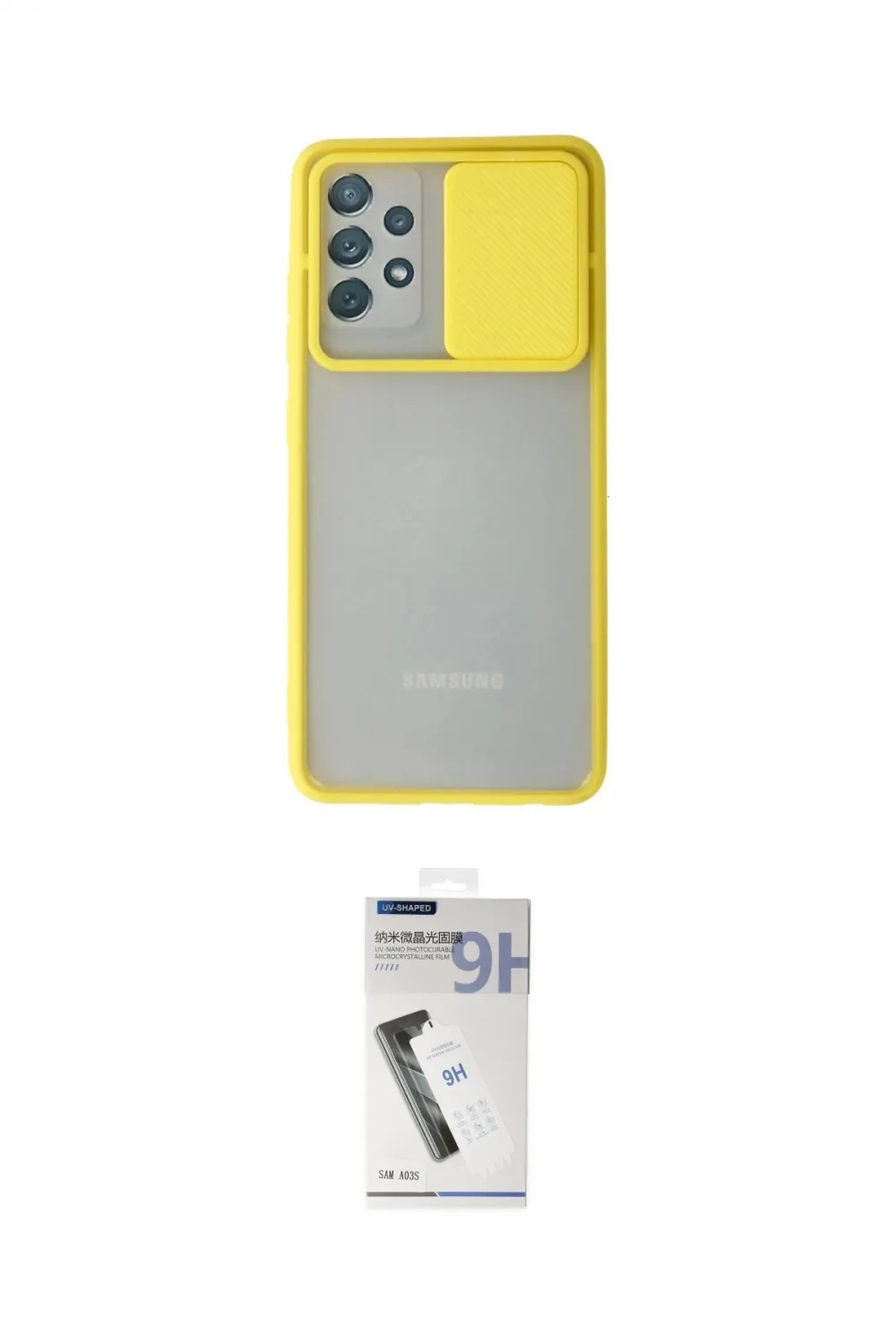 ieg™ Galaxy A32 Kılıf Vadi Çizgi - Şeffaf Uv Polymer Nano Ekran Koruyucu