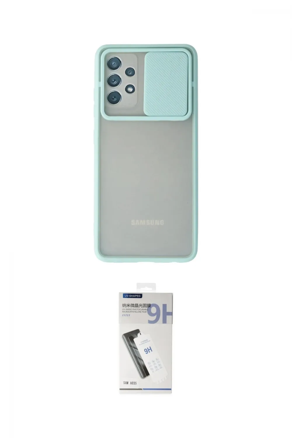 ieg™ Galaxy A32 Kılıf Vadi Çizgi - Şeffaf Uv Polymer Nano Ekran Koruyucu