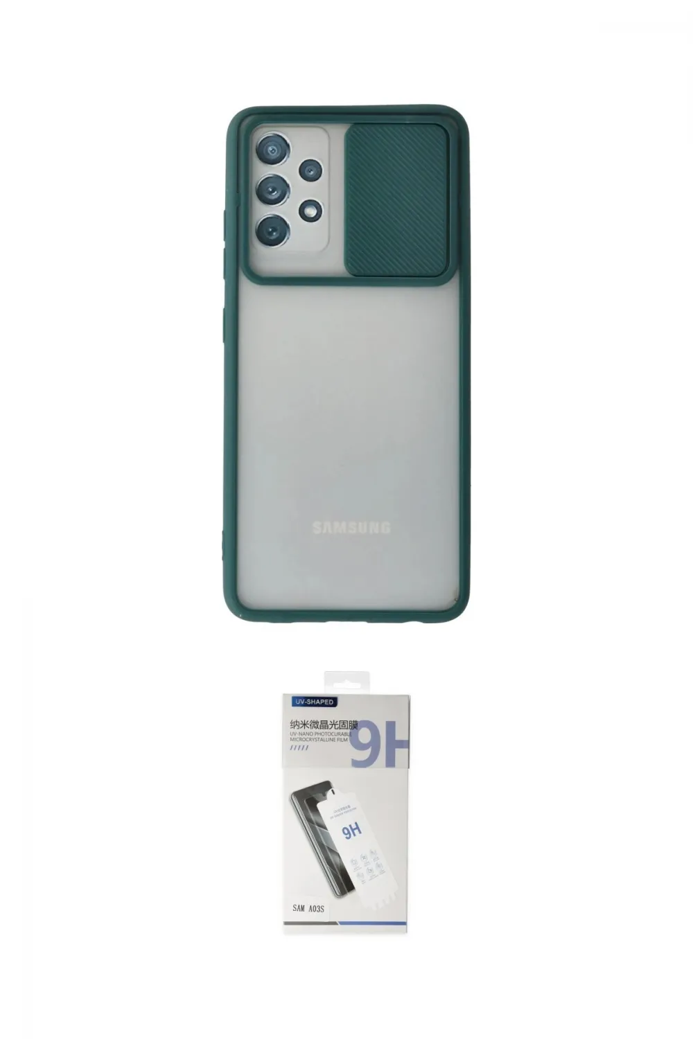 ieg™ Galaxy A32 Kılıf Vadi Çizgi - Şeffaf Uv Polymer Nano Ekran Koruyucu