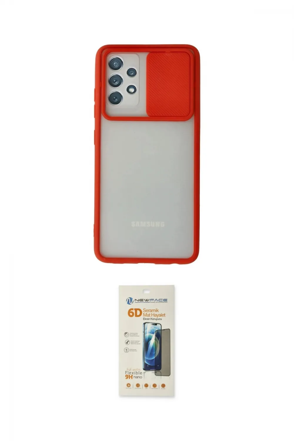 ieg™ Galaxy A32 Kılıf Vadi Çizgi - Siyah 6D Mat Seramik Hayalet Nano Ekran Koruyucu