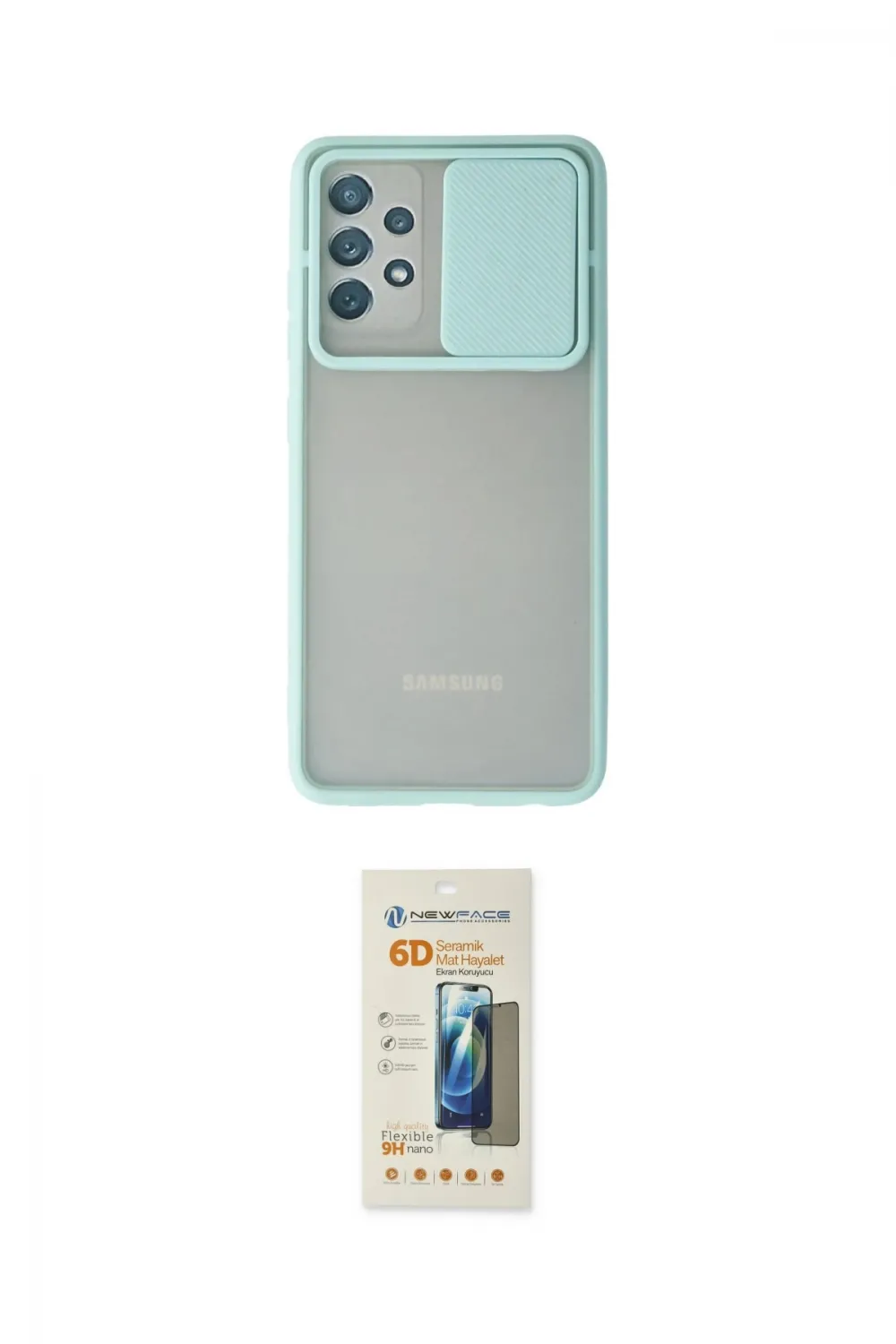 ieg™ Galaxy A32 Kılıf Vadi Çizgi - Siyah 6D Mat Seramik Hayalet Nano Ekran Koruyucu