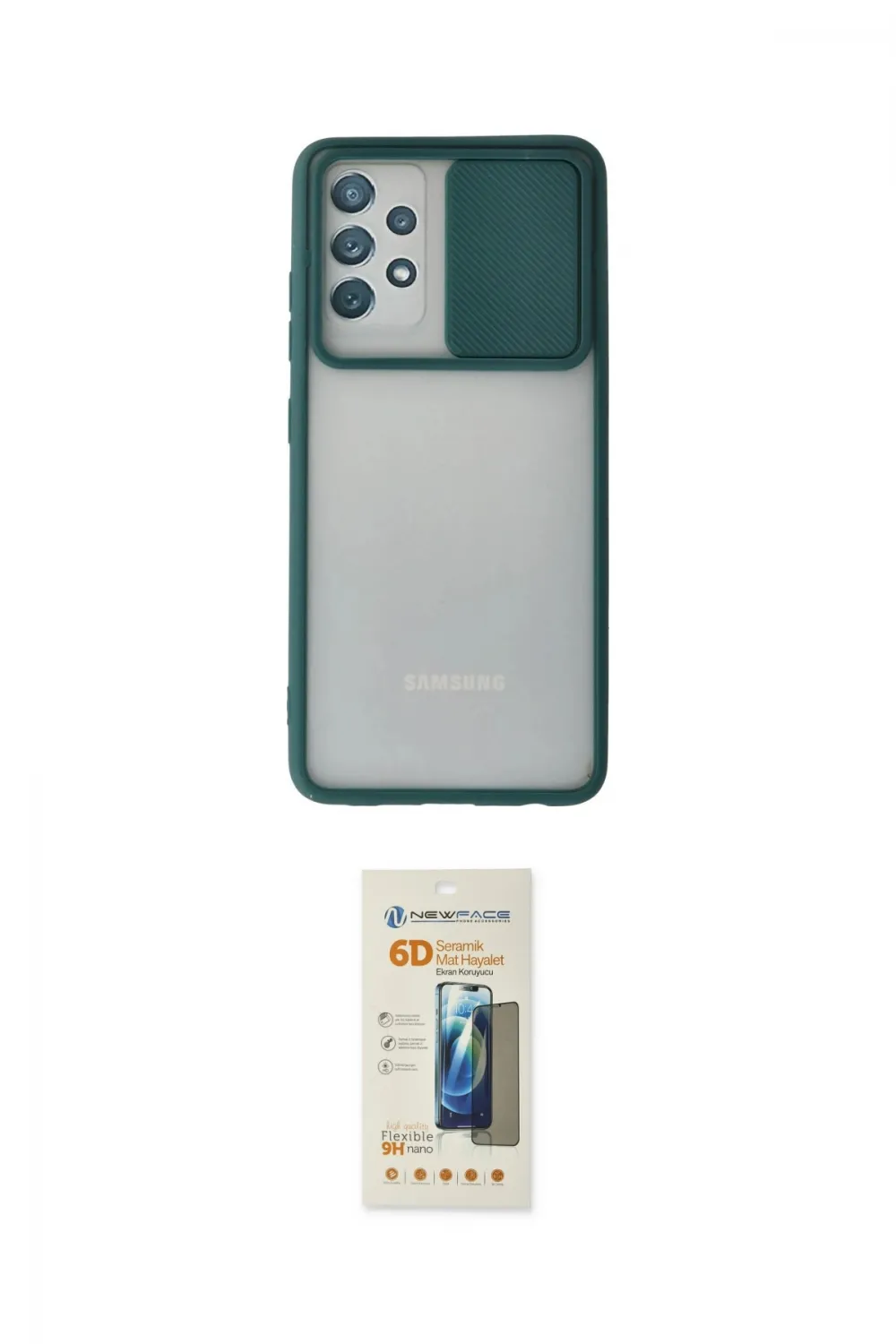 ieg™ Galaxy A32 Kılıf Vadi Çizgi - Siyah 6D Mat Seramik Hayalet Nano Ekran Koruyucu