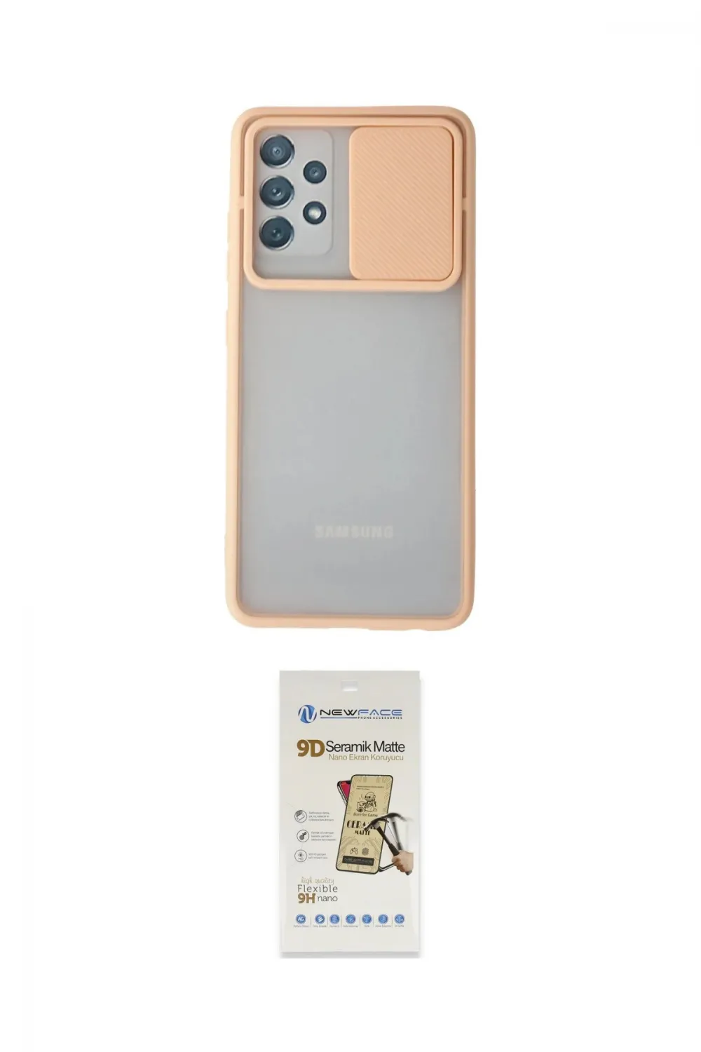 ieg™ Galaxy A32 Kılıf Vadi Çizgi - Siyah Mat Seramik Nano Ekran Koruyucu