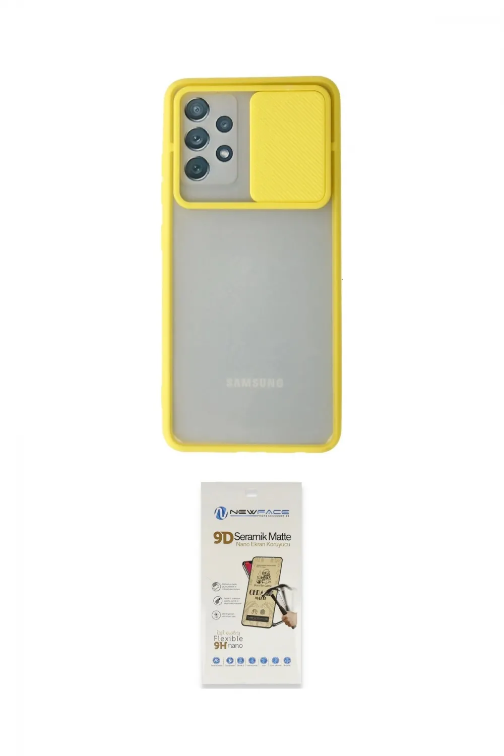 ieg™ Galaxy A32 Kılıf Vadi Çizgi - Siyah Mat Seramik Nano Ekran Koruyucu
