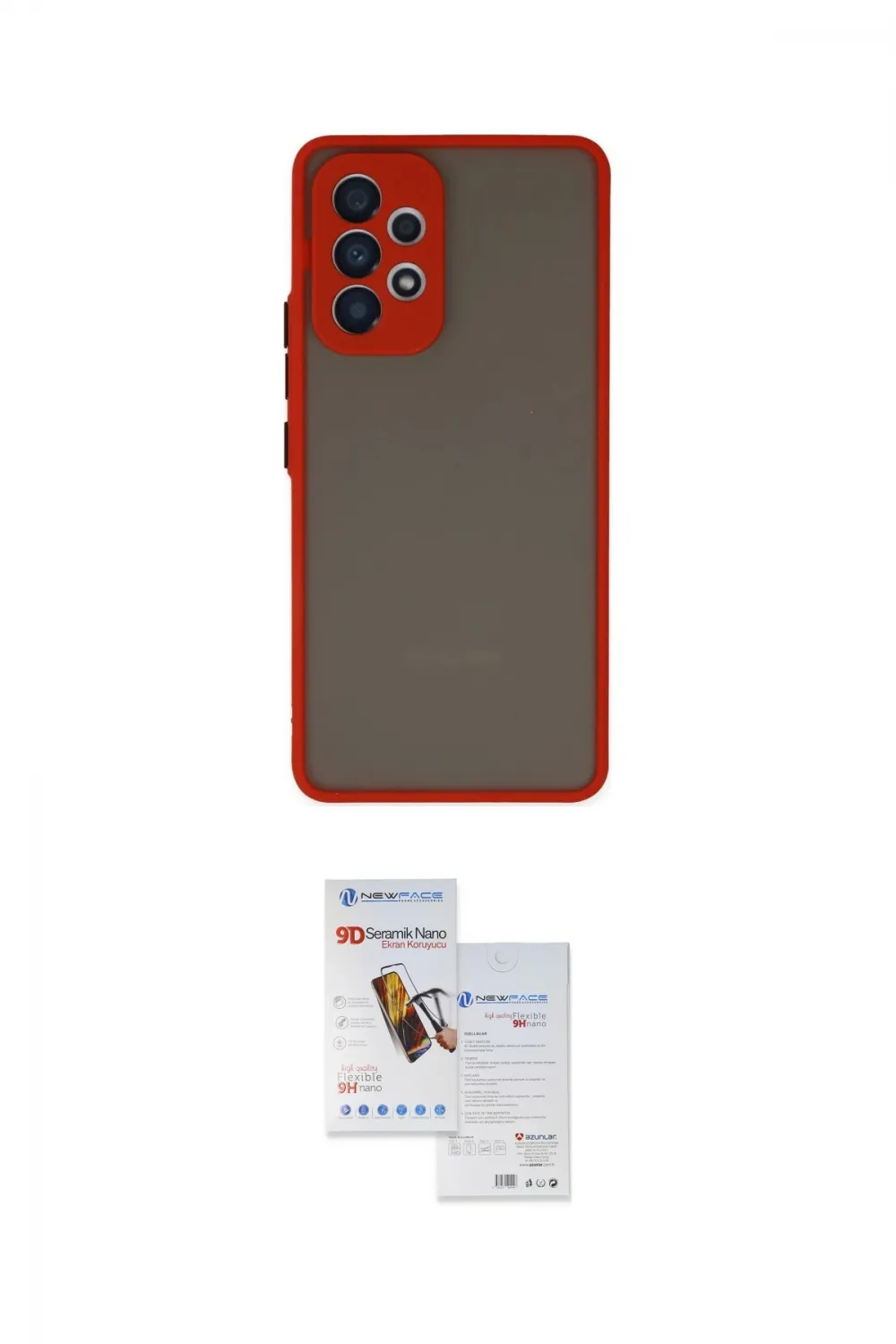 ieg™ Galaxy A33 5G Kılıf Ahenk Çizgi Serisi - Siyah Seramik Nano Ekran Koruyucu