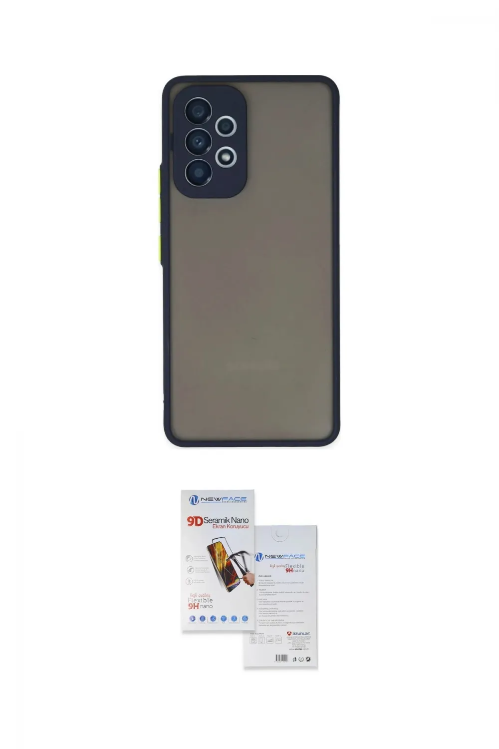 ieg™ Galaxy A33 5G Kılıf Ahenk Çizgi Serisi - Siyah Seramik Nano Ekran Koruyucu