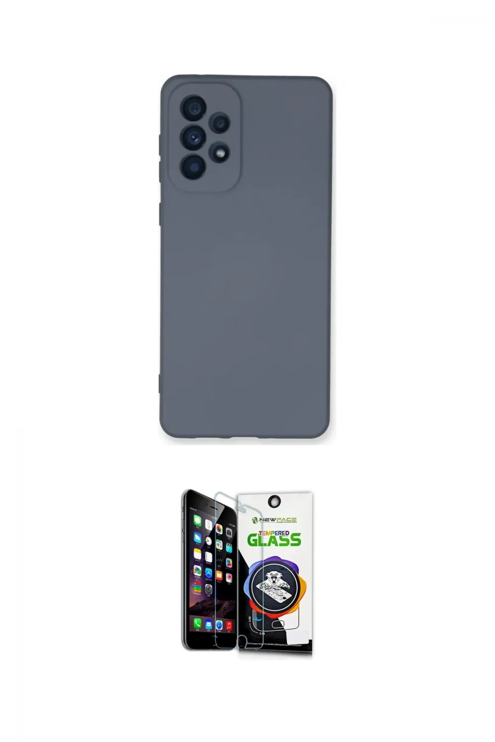 ieg™ Galaxy A33 5G Kılıf Ahenk Serisi - Şeffaf Temperli Cam Ekran Koruyucu