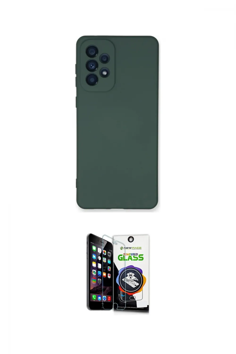 ieg™ Galaxy A33 5G Kılıf Ahenk Serisi - Şeffaf Temperli Cam Ekran Koruyucu
