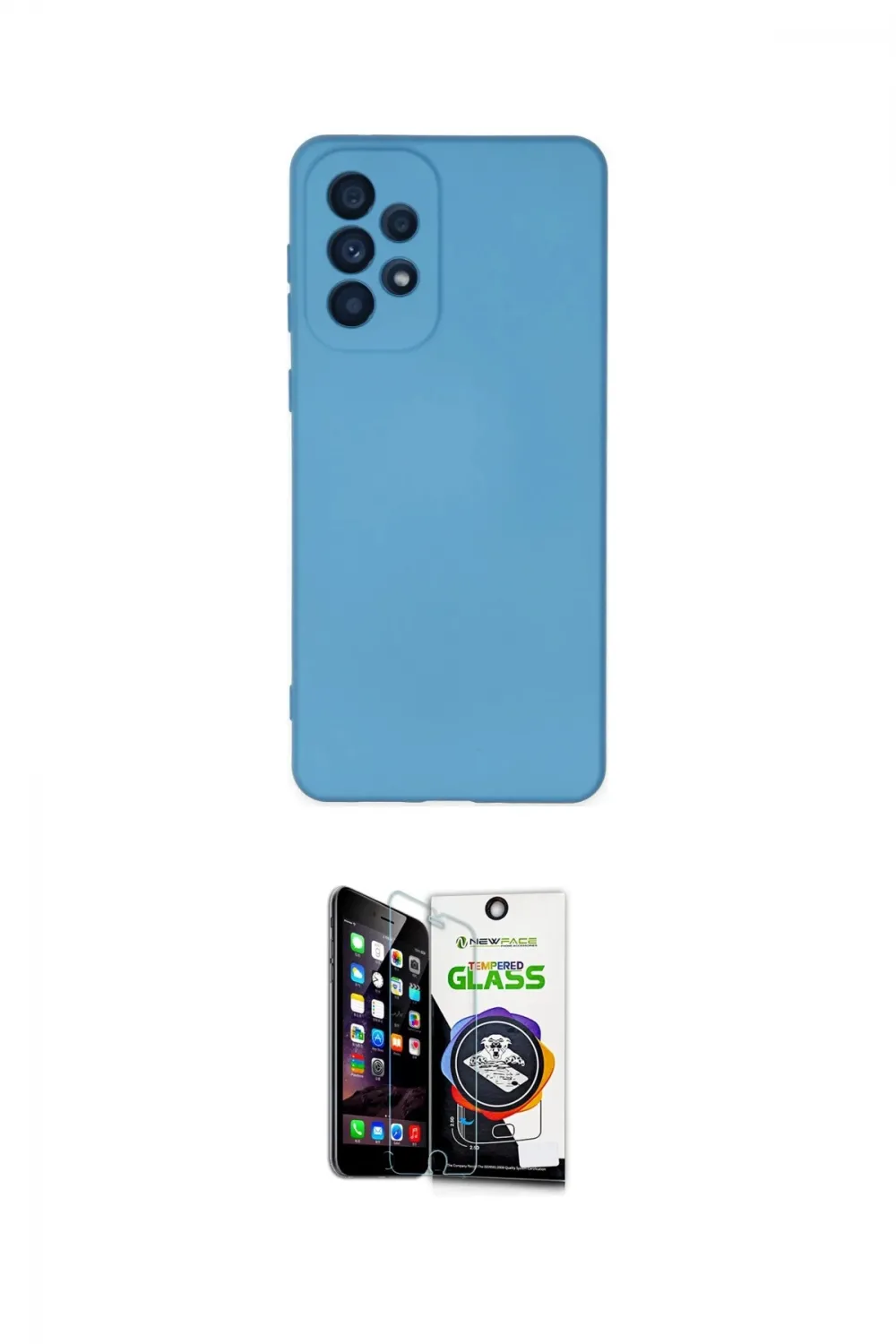 ieg™ Galaxy A33 5G Kılıf Ahenk Serisi - Şeffaf Temperli Cam Ekran Koruyucu
