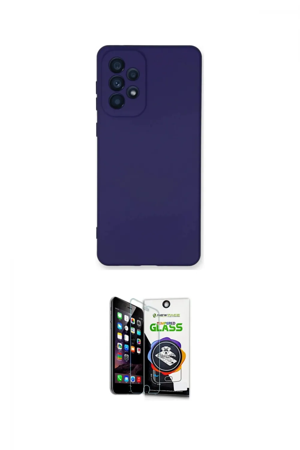 ieg™ Galaxy A33 5G Kılıf Ahenk Serisi - Şeffaf Temperli Cam Ekran Koruyucu