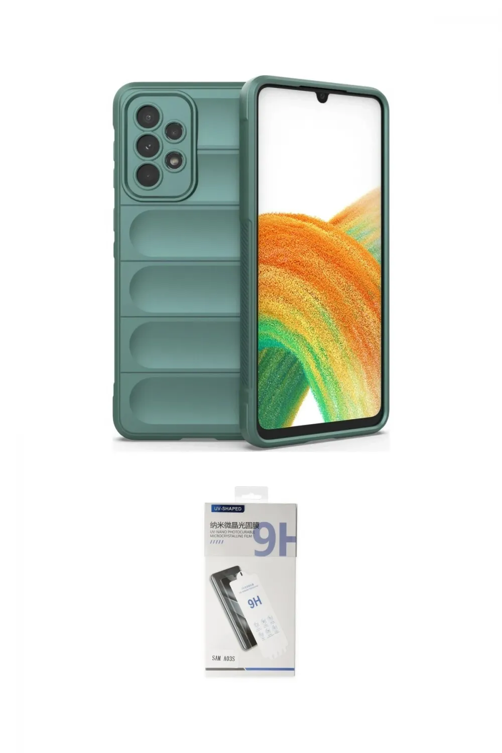 ieg™ Galaxy A33 5G Kılıf Atlas Koleksiyonu - Şeffaf Uv Polymer Nano Ekran Koruyucu