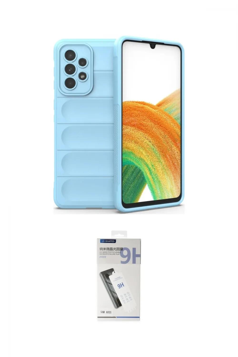 ieg™ Galaxy A33 5G Kılıf Atlas Koleksiyonu - Şeffaf Uv Polymer Nano Ekran Koruyucu