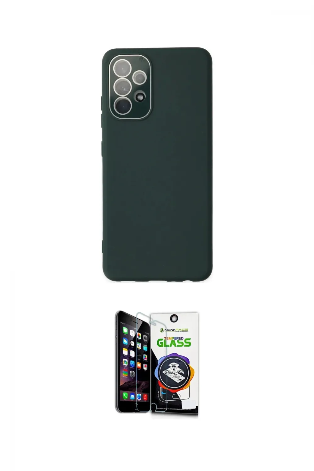 ieg™ Galaxy A33 5G Kılıf Çekirdek Modern Serisi - Şeffaf Temperli Cam Ekran Koruyucu