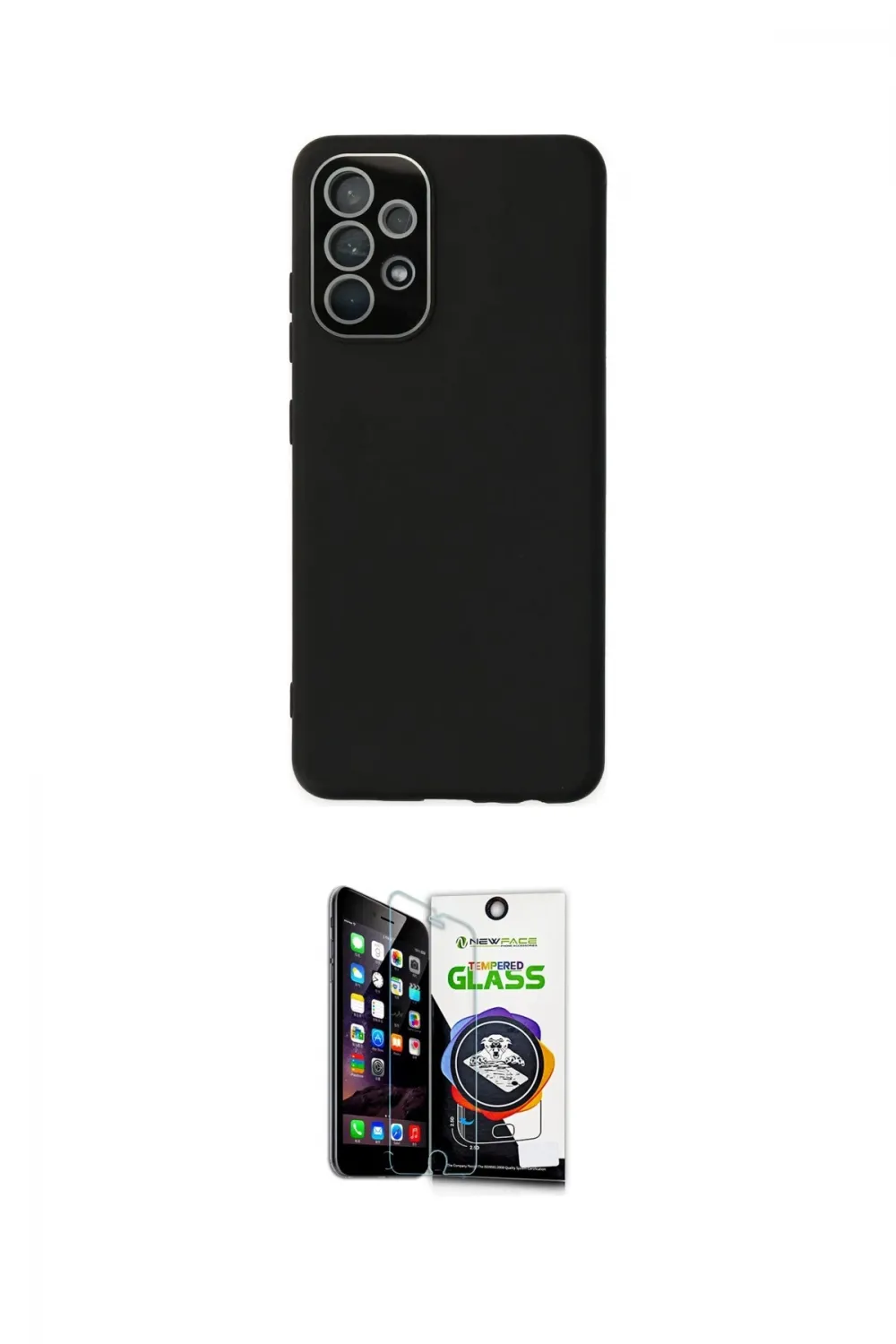 ieg™ Galaxy A33 5G Kılıf Çekirdek Modern Serisi - Şeffaf Temperli Cam Ekran Koruyucu