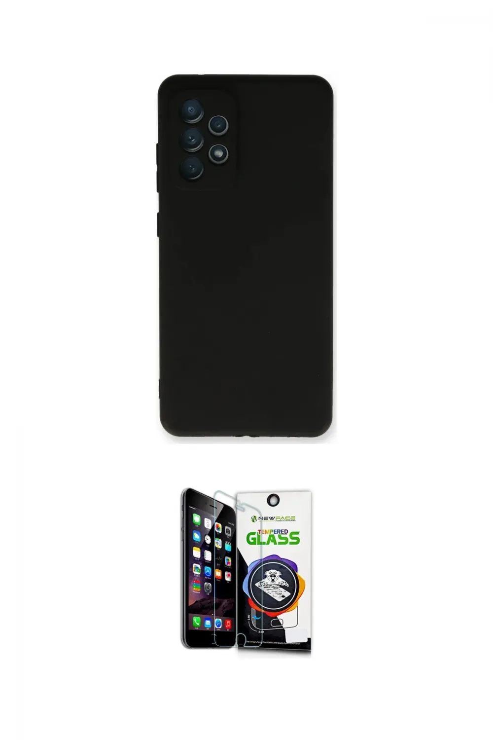 ieg™ Galaxy A33 5G Kılıf Kozmos Yansıma Özel Seri - Şeffaf Temperli Cam Ekran Koruyucu